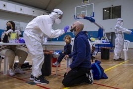 الصحة الإسرائيلية: تطعيم 200 ألف شخص و8511 إصابة بكورونا أمس