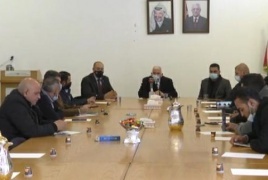  اجتماع محافظ بيت لحم كامل حميد مع مدراء وسائل الاعلام المحلية وعدد من صحفيي المحافظة.