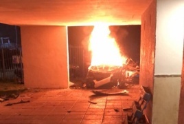 إصابة حرجة بانفجار مركبة في اللد