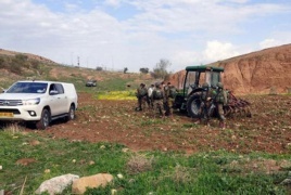مستوطنون يجرفون أراضي عين الحلوة بالأغوار الشمالية 