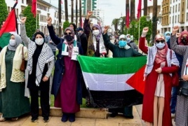 السلطات المغربية تفرق بالقوة وقفة تضامنية مع الشعب الفلسطيني