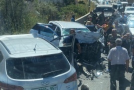 محدث: مصرع مواطن واصابة 5 أحدهم في حال الخطر جراء حادث سير شمال الخليل