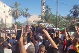  تشييع جثمان الشهيد أسامة صبح في برقين