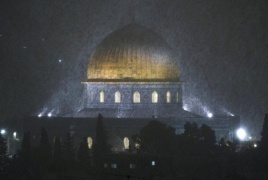 الثلوج تتكّدس في القدس والجولان وجبال الضفة والجليل: العاصفة مستمرّة