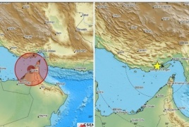 زلزال يهز جنوب ايران بقوة 5.2 درجة 
