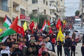 تشييع جثمان الشهيد عياد في بيت لحم