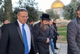 بن غفير يتوعد باقتحام الاقصى مجددًا