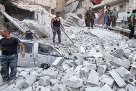 10 وفيات جراء انهيار مبنى سكني في حلب