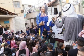 بازار ريحانة الاول .. فقرات تعاونية في مخيم العزة للتعريف بالانتاج الزراعي
