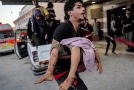 استشهاد 3 مواطنين واصابة 3 جراء قصف إسرائيلي على مدينة غزة.