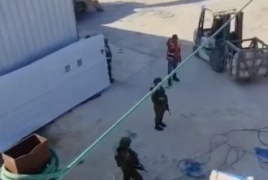 هدمت قوات الأحتلال محلات تجارية في حوسان غرب بيت لجم .
