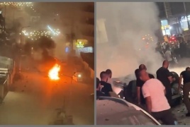 استشهاد مواطنان  جراء قصف الاحتلال مركبة وسط مدينة جنين