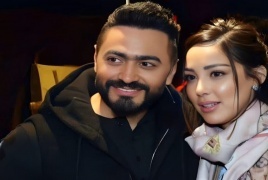 تورطت طليقة تامر حسني المغربية في مشكلة بسبب عمرو دياب