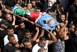 شيعت جماهير شعبنا الشهيد خليل خلاوي في وادي رحال جنوب بيت لحم 