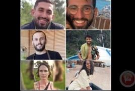اعلن الجيش الإسرائيلي  العثور على 6 جثث اسرى في غزة