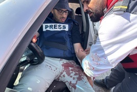 إصابة مصور وكالة "وفا" باستهداف مباشر من قبل قوات الاحتلال في كفر دان غرب جنين