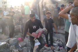 استشهاد 7 مواطنين  بينهم أطفال ونساء في قصف إسرائيلي على غزة ورفح