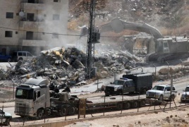 هدم الاحتلال  منشآت تجارية في صور باهر جنوب القدس