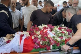  شيع أهالي قرية عزون جثمان الشهيد صبري أحمد في قرية عزون عتمة شرق قلقيلية