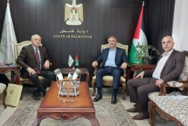 استقبل الوزير عساف  السفير الروسي لدى دولة فلسطين