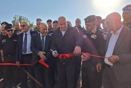  افتتح وزير الداخلية  مقر الدفاع المدني في بلدة الطيبة غرب جنين
