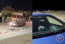 اعتدى مستوطنون  على الممتلكات في سلفيت واعتقال الاحتلال  4 مواطنين .
