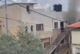 حرق الاحتلال عددا من منازل المواطنين في مخيم جنين