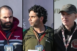 تسلم القسام  3 أسرى إسرائيليين الصليب الأحمر  في إطار الدفعة الرابعة من صفقة تبادل .