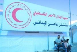 الهلال الأحمر يبدأ بتشغيل مستشفى المواصي الميداني بخان يونس