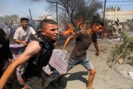 استشهاد 112 مواطنا  بينهم عائلة كاملة من 7 أفراد في قصف الاحتلال مدينتي غزة وخان يونس