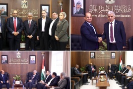 برهم يبحث مع سفيري نيكاراغوا وجنوب إفريقيا تعزيز التعاون لخدمة التعليم في فلسطين