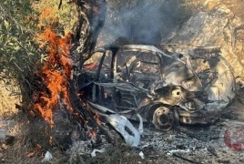 بالصور: اغتيال ثلاثة شبان في غارة جوية واشتباكات مسلحة غرب جنين