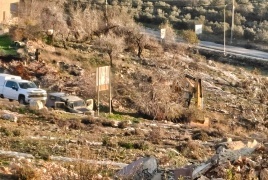 الاحتلال يجرف أراضي زراعية في السيلة الحارثية غرب جنين