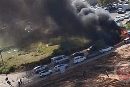 صواريخ انشطارية على تل أبيب يوقع إصابات واشتعال النيران في بني براك وبتاح تكفا