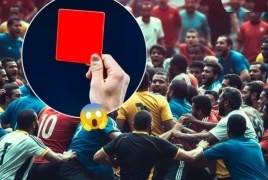 فضيحة في الملاعب الفرنسية.. طرد 24 لاعبا في مباراة واحدة