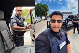 شاهد.. أول مهمة ميدانية لضابط شرطة أمريكي من أصل عراقي توثقها كاميرا سعودي