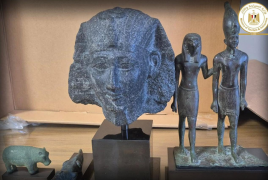 مصر تسترد قطعاً أثرية ثمينة من أمريكا بينها أبو الهول والملك البرونزي