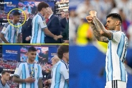 مقصودة أم عفوية؟.. روميرو يتجاهل ترامب خلال مراسم تتويج كأس العالم 2026