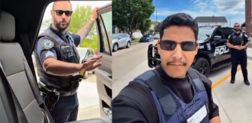 شاهد.. أول مهمة ميدانية لضابط شرطة أمريكي من أصل عراقي توثقها كاميرا سعودي