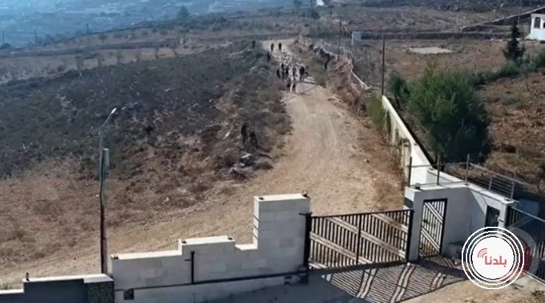مستوطنون يحاصرون منزلًا ويخربون طرقًا في قصرة جنوب نابلس