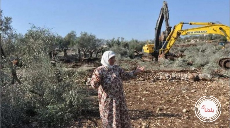 الاحتلال يهدم منشآت زراعية ويقتلع مئات الأشجار ويجرف أراضي شمال الخليل