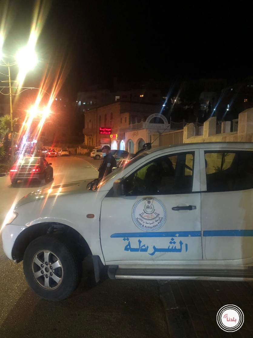 الشرطة وقوات الامن الوطني والاجهزه الامنيه تتخذ إجراءات مشدده في محافظة بيت لحم .