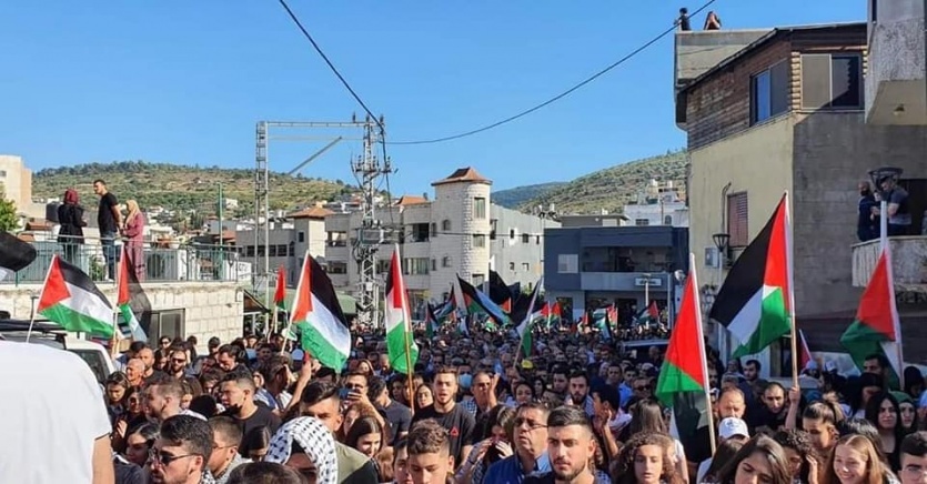 التغطية مستمرة | الالاف في مظاهرة سخنين القطرية