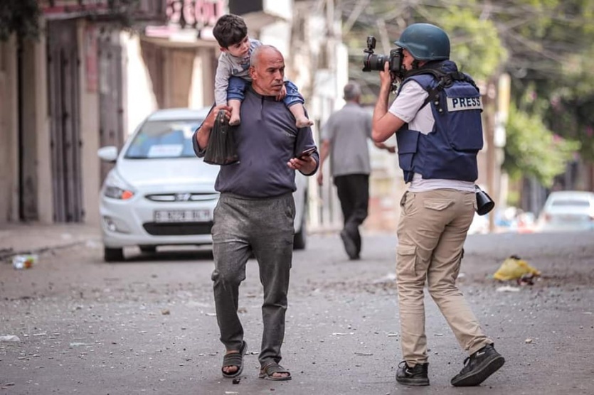 صور-  تكشف حجم المعاناة التي كانوا يعانون منها الصحفيين خلال العداون الإسرائيلي