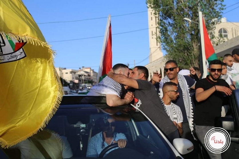 بلدنا-  بلدة حوسان تستقبل اسيرين محررين امضيا ٨ سنوات ونصف بالاسر
