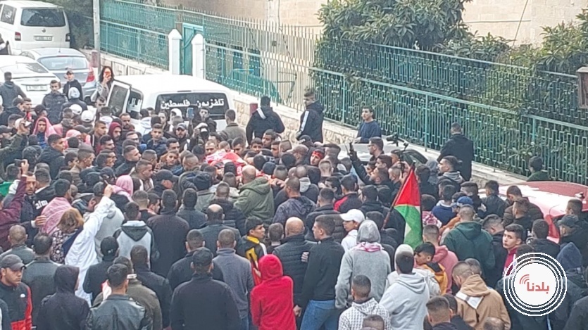 تشييع جثمان الشهيد الطفل عمرو الخمور في بيت لحم
