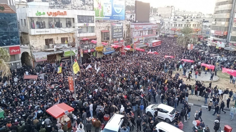 جماهير غفيرة تُشيّع جثامين شهداء نابلس
