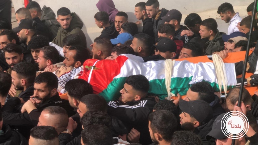  تشييع جثمان الشهيد محمد حدوش إلى مثواه الأخير في مخيم العروب بمراسم عسكرية