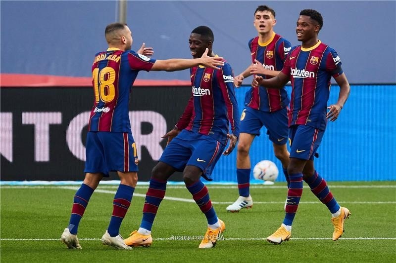 لاعبو برشلونة