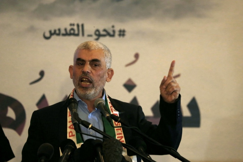 يحيى السنوار قائد حركة حماس بغزة